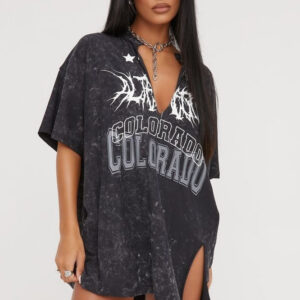 Loose Casual Sexy V Neck Vintage T-shirt