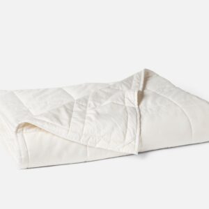 Soft White Washable Wool Organic Sateen Duvet Cover