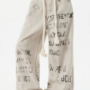 Apricot Graffiti Straight Denim Jeans
